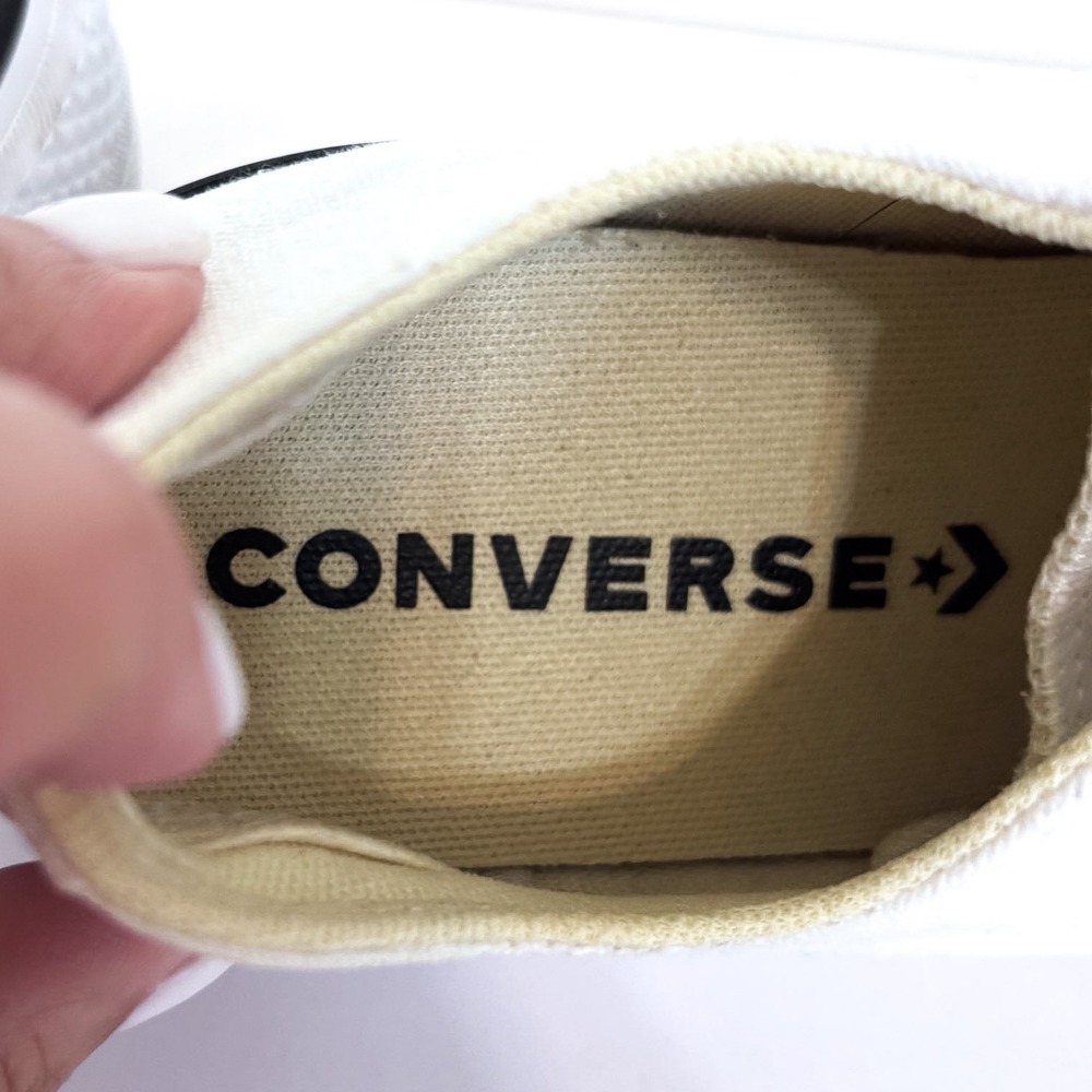 Converse Womens Chuck Taylor All Star Platform Sneakers 9 White Canvas Low Top - Picture 6 of 8